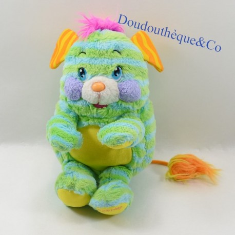 Plush Popples MATTEL green and blue vintage 1986 20 cm