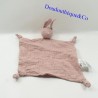 Flaches Kaninchen Kuscheltier H&M rosa quadratisch 35 cm