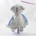 Doudou bear DOUDOU ET COMPAGNIE Les Choupidoux gris bleu DC2762 25 cm