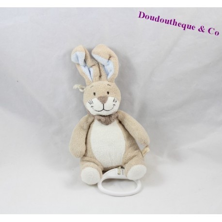 Musikalischer Plüsch Oscar Kaninchen NOUKIE'S Oscar und Léon Bandana braun 18 cm