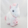 Attività peluche unicorno TEX BABY pouet bianco rosa biglie 25 cm