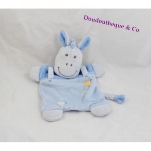 Doudou burro caballo plano VETIR abeja caracol azul 26 cm