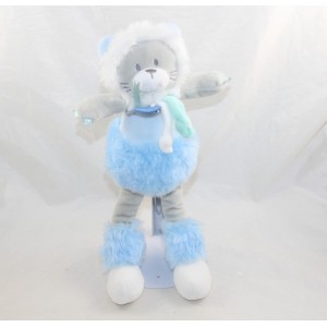 plush lion CUDDLY TOY AND COMPANY Artik Cool blue white puppet 23 cm