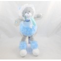 león de peluche PELUCHE Y COMPAÑÍA Artik Cool blue white puppet 23 cm