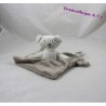 Flat cuddly toy bear GRAIN OF WHEAT gray white attachment teat Z generation
