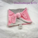 Flat rabbit cuddly toy BABOU pink gray