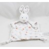 Conejo plano peluche Grano de terciopelo de trigo y telas estampadas cabezas de conejo 27 cm