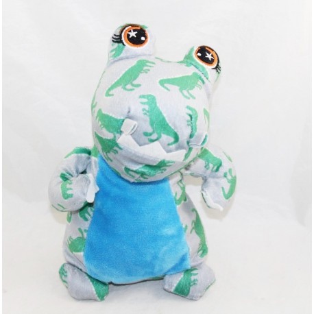 Dinosaurio de peluche PRIMARK gris azul impreso dinosaurios verde 24 cm