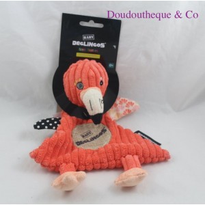 Pink flamingo flat cuddly toy LES DEGLINGOS Flamingos