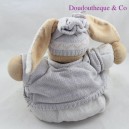 Plush rabbit KALOO sweater wool hat gray