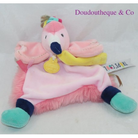 Doudou flacher Flamingo DOUDOU ET COMPAGNIE Schnulleraufsatz