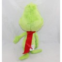 Peluche El Grinch ILUMINACIÓN monstruo bufanda verde rojo Navidad 25 cm