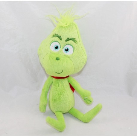 Peluche El Grinch ILUMINACIÓN monstruo bufanda verde rojo Navidad 25 cm