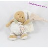 Bio trägt Doudou DOUDOU und Unternehmen 14 cm braun Baumwollblume