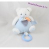 Plush musical blue white BLANKIE and company the stickers bear