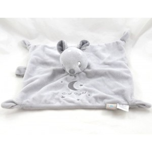 Flat cuddly toy Sasha fawn LES CHATOUNETS grey doe Good Night attachment pacifier 26 cm