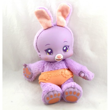 Plüsch Sound Kaninchen BAOBAB Zoopy Babies 2014 lila Windel Höschen orange 28 cm