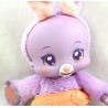 Peluche sonore lapin BAOBAB Zoopy Babies 2014 violet couche culotte orange 28 cm