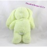 Plush rabbit TEX BABY green almond cuddly toy Carrefour 35 cm