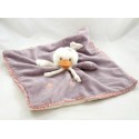 Flat cuddly toy duck BUKOWSKI Patchwork Family beige pink white 30 cm