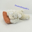 Peluche di pecora RODADOU RODA cuscino beige allungato pelo lungo 26 cm