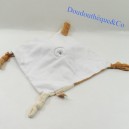 Manta plana mono RODADOU RODA blanco y marrón 3 nudos 26 cm