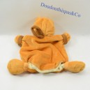 Doudou pupazzo pulcino G RRRR PELUCHE E COMPAGNIA Arancione e marrone 24 cm