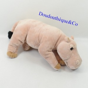 Plush hippopotamus BORN IN AFRICA beige 30 cm