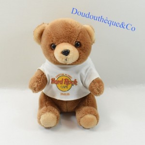 Teddy bear advertising HARD ROCK Café PARIS Save The Planet sitting 22 cm