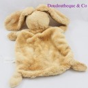 Flat rabbit cuddly toy NICOTOY brown footprints