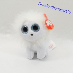 Mini peluche créature Lionel TY Mcdonald's gros yeux lion blanc 10 cm