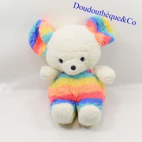 Plush Mouse AJENA Vintage Rainbow 30 cm