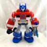 Figura robot Transformers HASBRO Optimus Prime sonido y rueda azul claro 28 cm