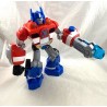 Figura robot Transformers HASBRO Optimus Prime sonido y rueda azul claro 28 cm