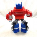 Figura robot Transformers HASBRO Optimus Prime suono e ruota azzurra 28 cm