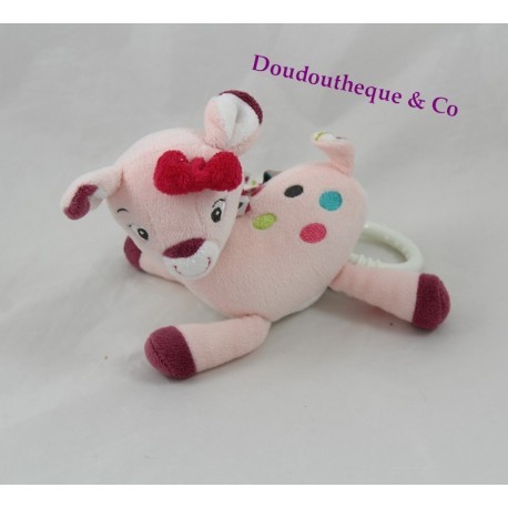 Mini musikalischer Plüsch Reh BABYSUN Les Coquettes pink 16 cm Mini musikalischer Plüsch Reh BABYSUN Les Coquettes pink 16 cm