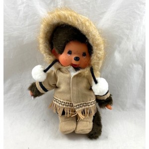 Mono de peluche Kiki MONCHHICHI Alaska eskimo beige outfit 20 cm