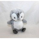 Plush penguin TEX BABY grey white mottled Carrefour 15 cm