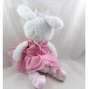 Plush rabbit ANIMAL ADVENTURE tutu pink white crown ballerina 44 cm