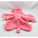 Flat cow cuddly toy Lola NOUKIE'S Pink star powder pacifier attachment 33 cm