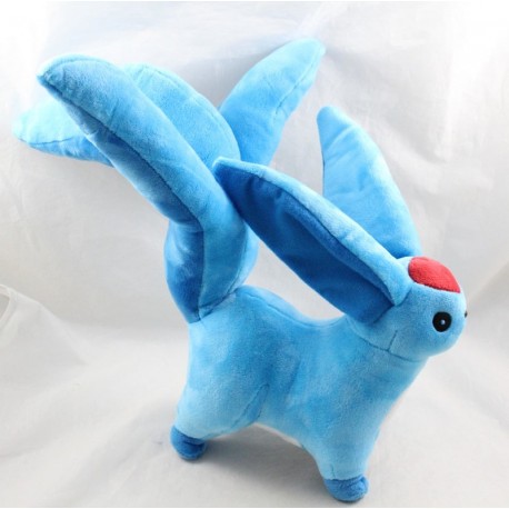 Plush Carbuncle Emerald SQUARE ENIX Final Fantasy XIV blue 3 tails 35 cm