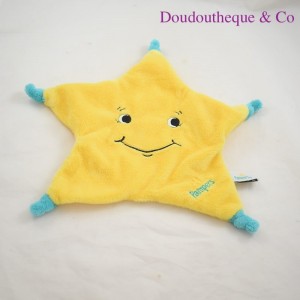Flat blanket star PAMPERS yellow green
