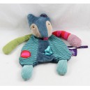 Doudou flachfuchs MOULIN ROTY Les Jolis Pas Beaux blau grün braun 23 cm