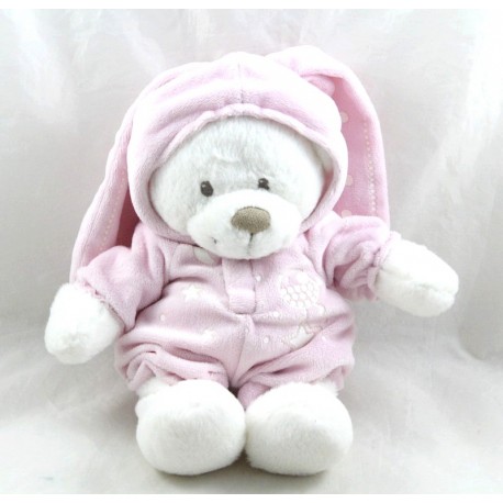 Plüschbär SIMBA SPIELZEUG Nikotoy verkleidet als leuchtendes rosa Kaninchen 25 cm