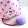 Convertible plush Popples LANSAY pink polka dots blue vintage 2001 35 cm