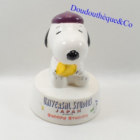 Piggy bank Snoopy UNIVERSAL STUDIOS JAPAN Peanuts Nissay 1999 15 cm