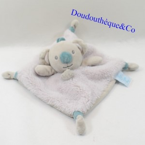Flat blanket koala BABY NAT gray blue BN0550 25 cm