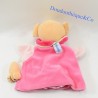 Doudou Marionette Maus Teddybär Mama und Baby rosa 23 cm