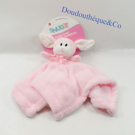 Sheep cuddly toy SNUGGZ pink white sheep with knots 40 cm NEW