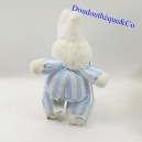 Plush rabbit PAMPERS blue and white stripes 22 cm